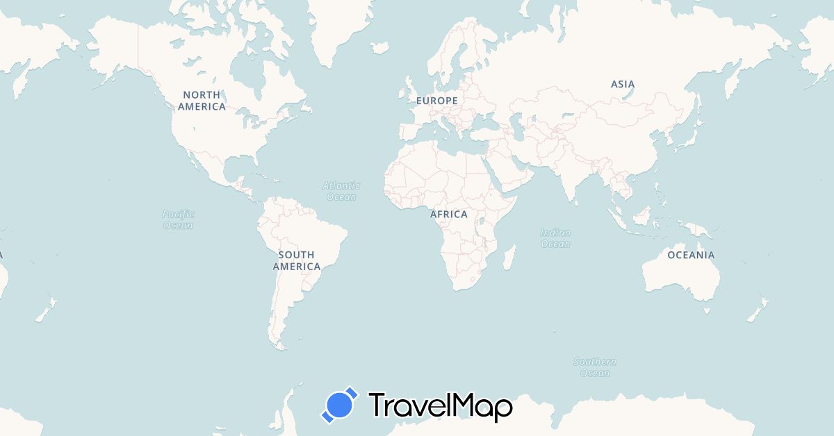 TravelMap itinerary: driving in Canada, Egypt, Ethiopia, United Kingdom, United States, British Virgin Islands, U.S. Virgin Islands (Africa, Europe, North America)